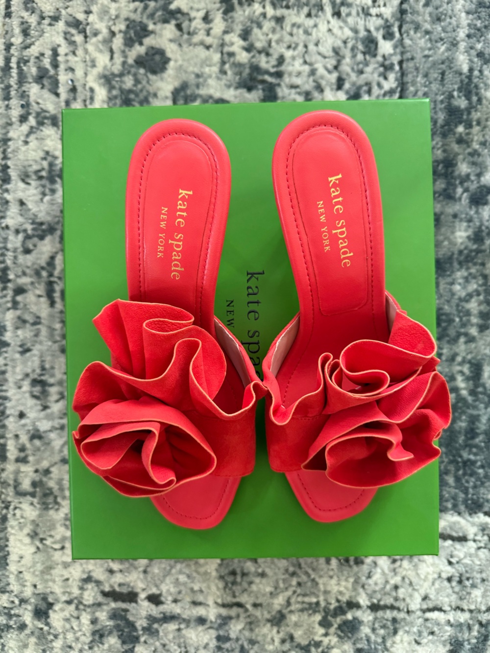 kate spade red flourish sandals